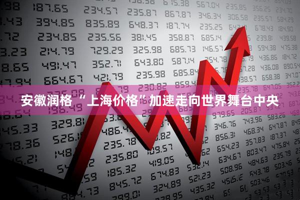 安徽润格 “上海价格”加速走向世界舞台中央