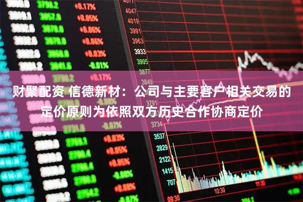 财聚配资 信德新材：公司与主要客户相关交易的定价原则为依照双方历史合作协商定价