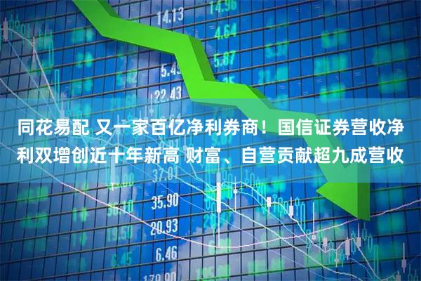 同花易配 又一家百亿净利券商！国信证券营收净利双增创近十年新高 财富、自营贡献超九成营收